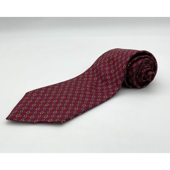 Henri Christian NY/Paris Designed in Great Britain All Silk Vintage Mens Tie - Picture 1 of 6